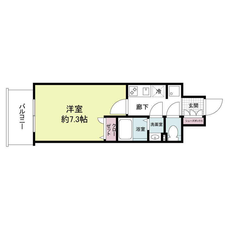 アプリーレ松屋町の間取り