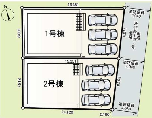 寒川町小谷2丁目新築戸建て　第19-2号棟の区画図|配置図「寒川町小谷2丁目新築戸建て」