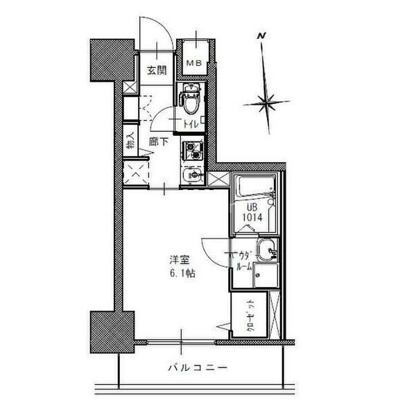 S-RESIDENCE南堀江の間取り