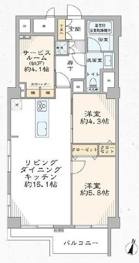 ライオンズマンション南平台の間取り