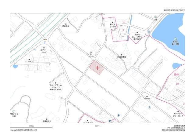 高良内町分譲地2号地の地図