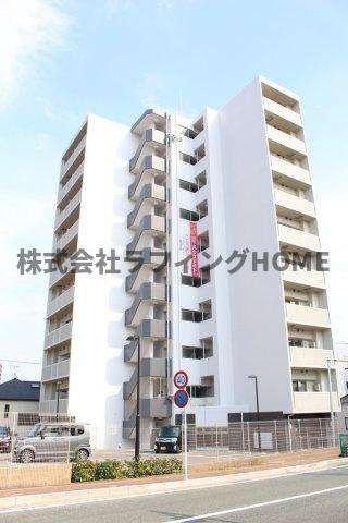 久留米市中央町の賃貸マンションの外観|外はこのようになっています
