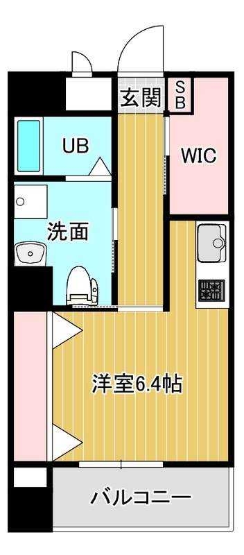 久留米市中央町の賃貸マンションの間取り
