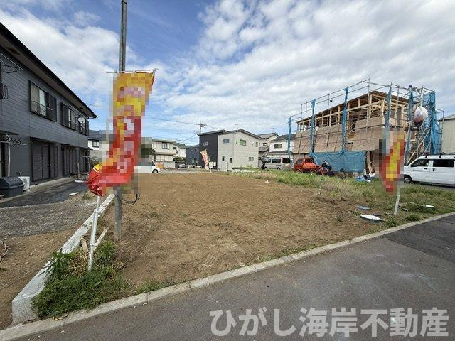 平塚市南原2丁目　新築戸建　の外観|5月14日撮影　建築前　現地外観