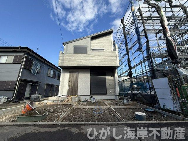 平塚市南原2丁目　新築戸建　の外観|10月1日撮影　建築中　現地外観