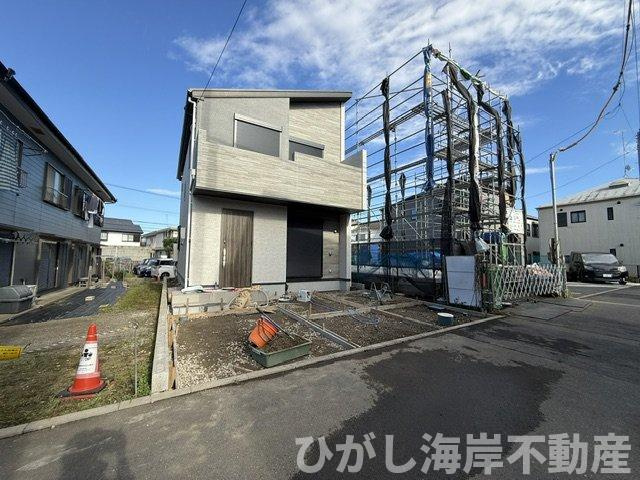 平塚市南原2丁目　新築戸建　の外観|5月14日撮影　建築前　現地外観