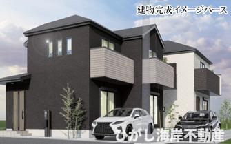 茅ヶ崎市室田３丁目　新築戸建　全２棟の外観パース|イメージパスですので実際のものと多少異なります　


5月29日撮影　建築中　現地外観