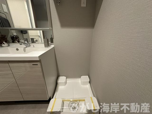 A-HOUSE茅ヶ崎のランドリースペース|新規リフォーム完了！　洗濯機置場