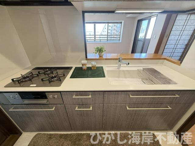 ライオンズシティ平塚のキッチン|新規リフォーム完了！　システムキッチン