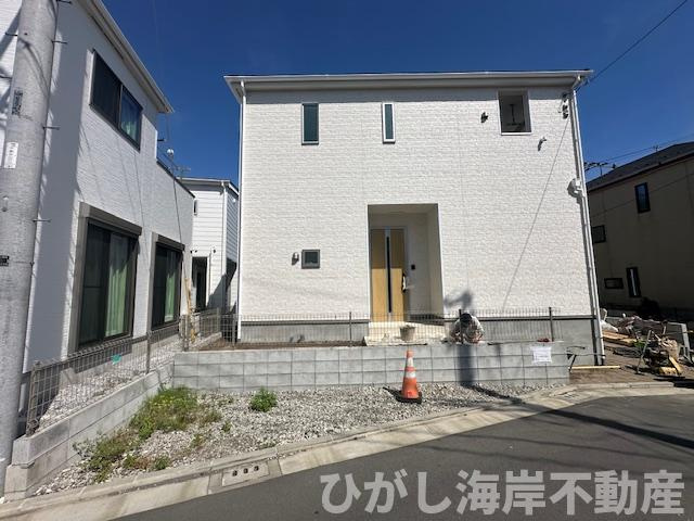 茅ヶ崎市中島　新築戸建　全２棟の外観|5月2日撮影　建築中　現地外観