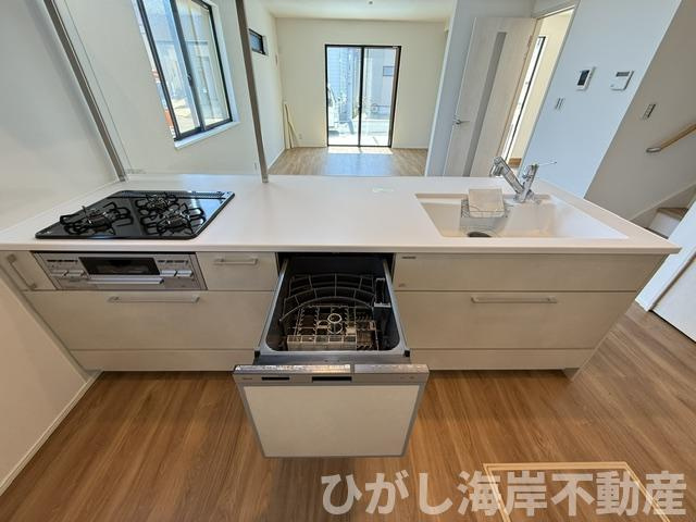 茅ヶ崎市中島　新築戸建　全４棟のキッチン|食洗器付きシステムキッチン