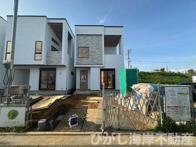 茅ヶ崎市中島　新築戸建　全４棟の外観|4月26日撮影　建築中　現地外観