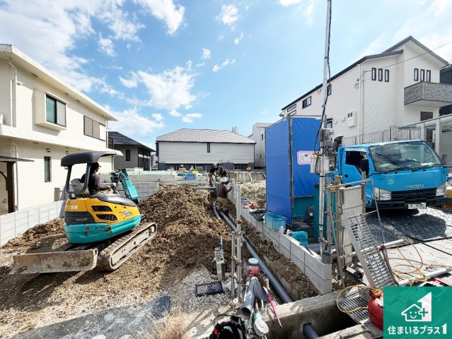 神戸市須磨区北落合　第1期　新築一戸建ての外観|現在の進捗状況です！順調に作業進行中、完成が待ち遠しいです！詳細の間取り等、お気軽にお問い合わせください！