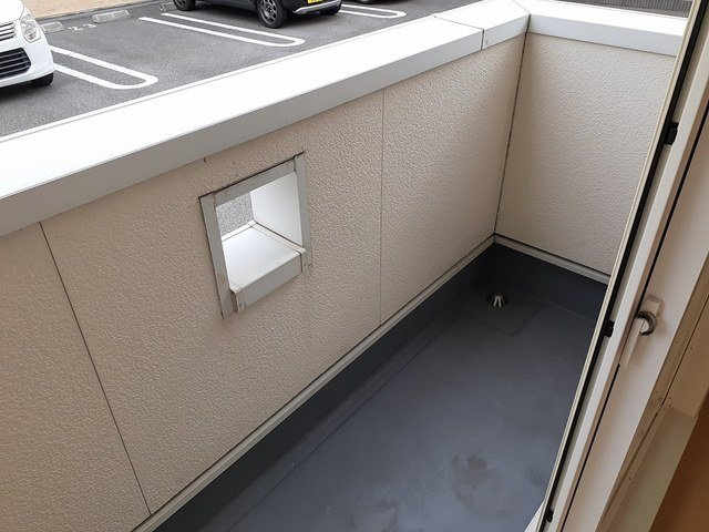 ラフレシールあぼしＢのバルコニー