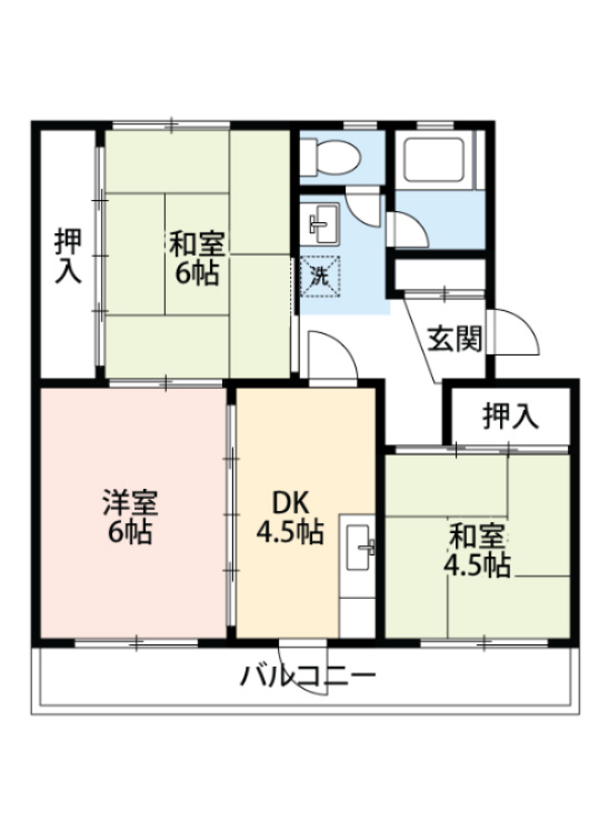ドエルなかて　　刈谷市の賃貸ならクラスホーム刈谷店の間取り