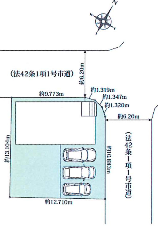 【仲介手数料無料】狭山市　鵜ノ木　全１棟　狭山市の新築住宅なら西武ハウジングの区画図