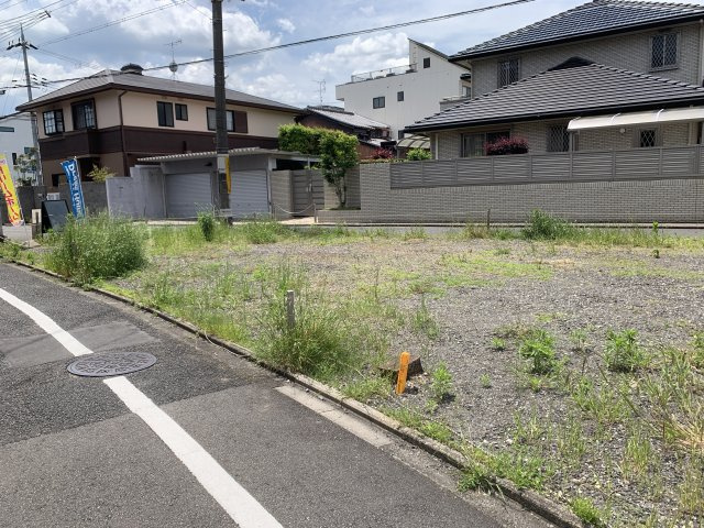 京都市北区紫竹上竹殿町　建築条件無し売土地の外観