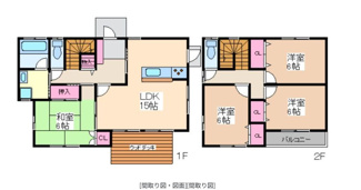 【間取り】 | 福岡県大牟田市大字歴木