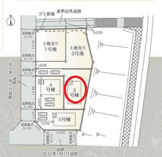 【区画図】 | クレイドルガーデン平群町若葉台第１ | 区画図