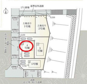 【区画図】 | クレイドルガーデン平群町若葉台第１ | 区画図