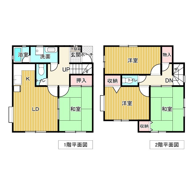 静岡市葵区北２丁目の中古一戸建の間取り