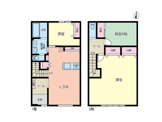 【間取り】 | 練馬区東大泉4丁目　中古一戸建住宅　(保谷店) | リビングイン階段と対面式キッチン採用でご家族の仲が自然と深まる住まい。※図面を基に作成しています。現況と異なる場合は現況を優先いたします。