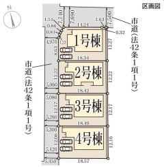 リーブルガーデン香芝市高の区画図