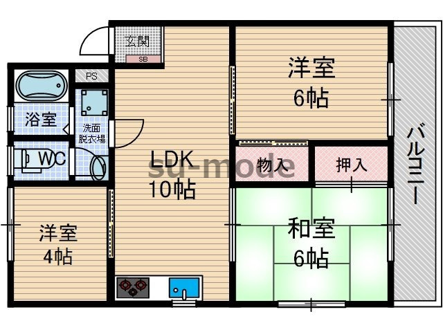 清水マンションの間取り
