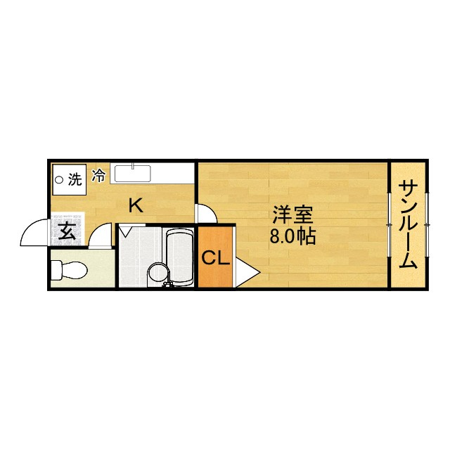 (有)富士マンションの間取り