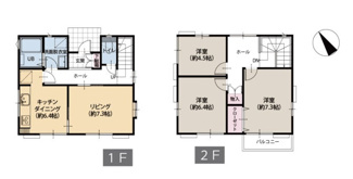 【間取り】 | 綾瀬市上土棚中6丁目 中古戸建て | 4DK　都市ガス　食洗器・浄水器　浴室乾燥機＋窓　積水ハウス施工
