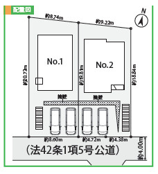 鎌倉市浄明寺４丁目1期　新築戸建　全２棟１号棟の区画図