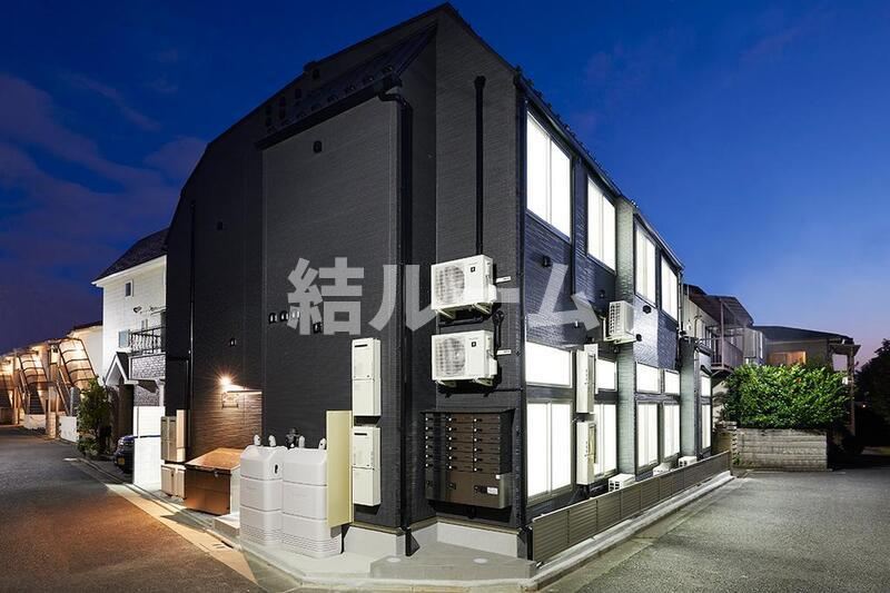 練馬区小竹町１丁目のアパートの外観パース