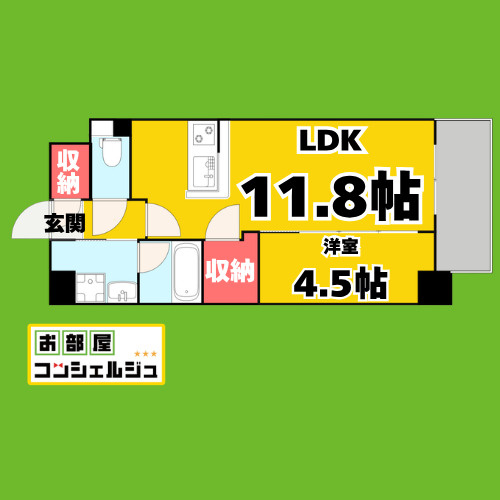 メイクスアート名駅WESTの間取り