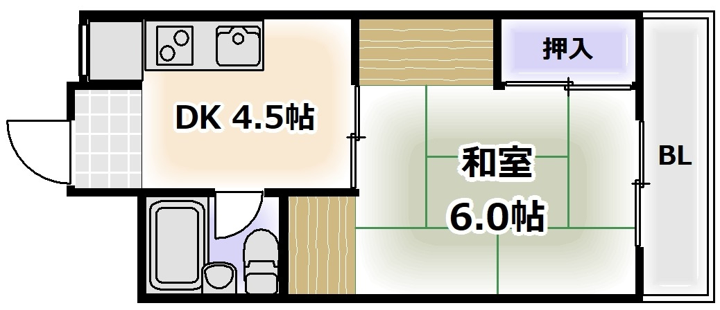 メゾン阪南の間取り