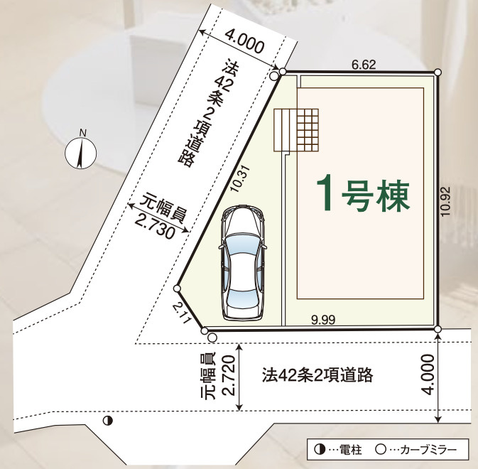 【仲介手数料無料】狭山市入間川第２５全１棟　狭山市の新築住宅なら西武ハウジングの区画図