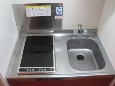 【キッチン】 | レオパレスルミエール | 電気コンロ２口（ラジエントヒーター）
