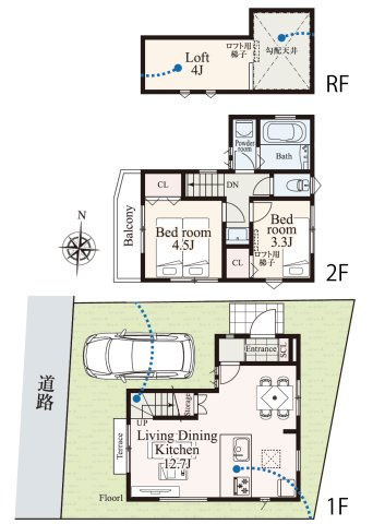 新築戸建2LDK＋ロフト【横浜市瀬谷区本郷1丁目】「瀬谷」駅徒歩14分