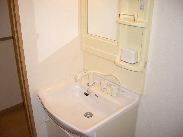 グランピリエの洗面所|シャンプードレッサー付き