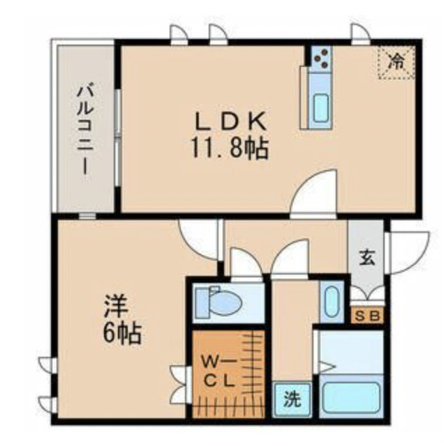 ラールゴ清水の間取り