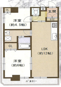サンヴィラ本山パートⅠの間取り|阪急岡本駅・阪神青木駅も徒歩圏内