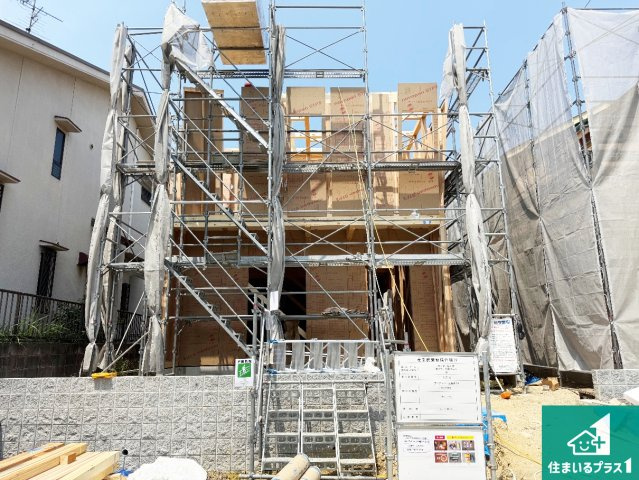 大阪狭山市西山台　第1期　新築一戸建ての外観|現在の進捗状況です！順調に作業進行中、完成が待ち遠しいです！詳細の間取り等、お気軽にお問い合わせください！