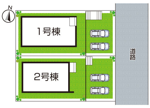 大阪狭山市西山台　第1期　新築一戸建ての区画図|全2区画