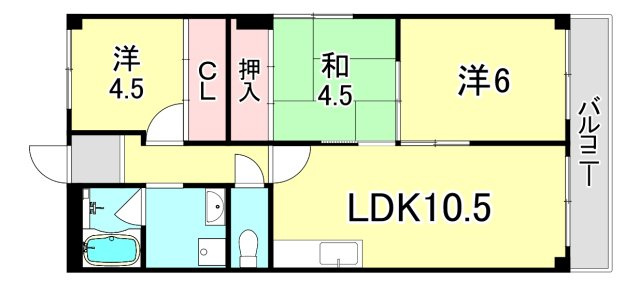 ロワール甲子園の間取り