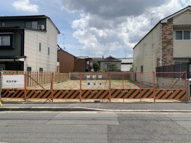 京都市北区紫竹下ノ岸町　建築条件無し売土地の外観