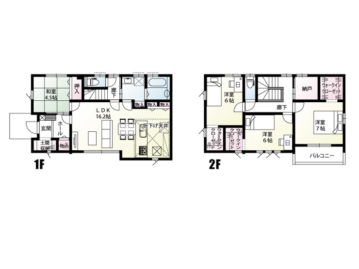 新築　高崎市石原町8区画　1号棟の間取り|建物面積32.81坪　リビングイン階段の間取り！

