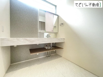 【独立洗面台】 | blooming garden久喜市本町5丁目4期　新築住宅 | 現地(2026年7月撮影)