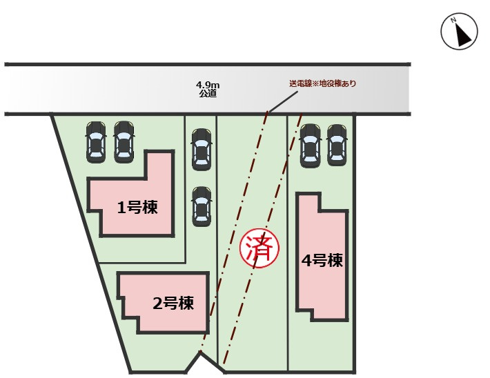 GRAFARE瀬戸市高根3期｜名古屋市の戸建ならホームアップの区画図