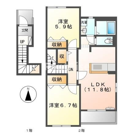 グレイスシャトーおほの間取り|間取図