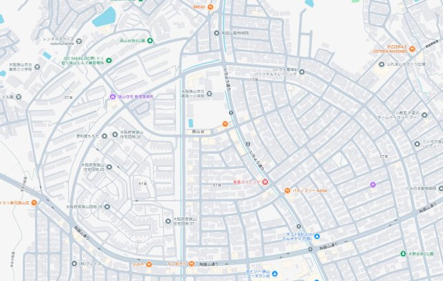 大阪狭山市西山台　第1期　新築一戸建ての地図