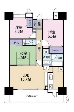 東急ドエルアルス和泉中央の間取り